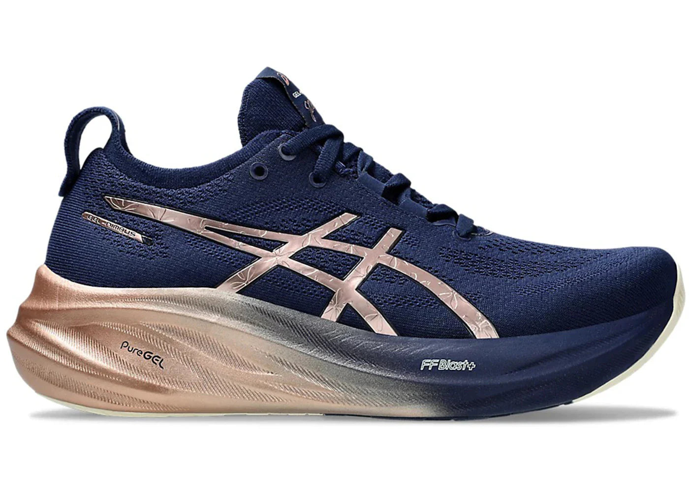 ASICS Gel-Nimbus 26 Platinum Blue Expanse Rose Gold (Damen)