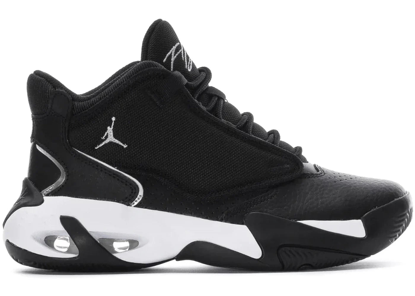 Jordan Max Aura 4 Schwarz Metallic Silber (GS)