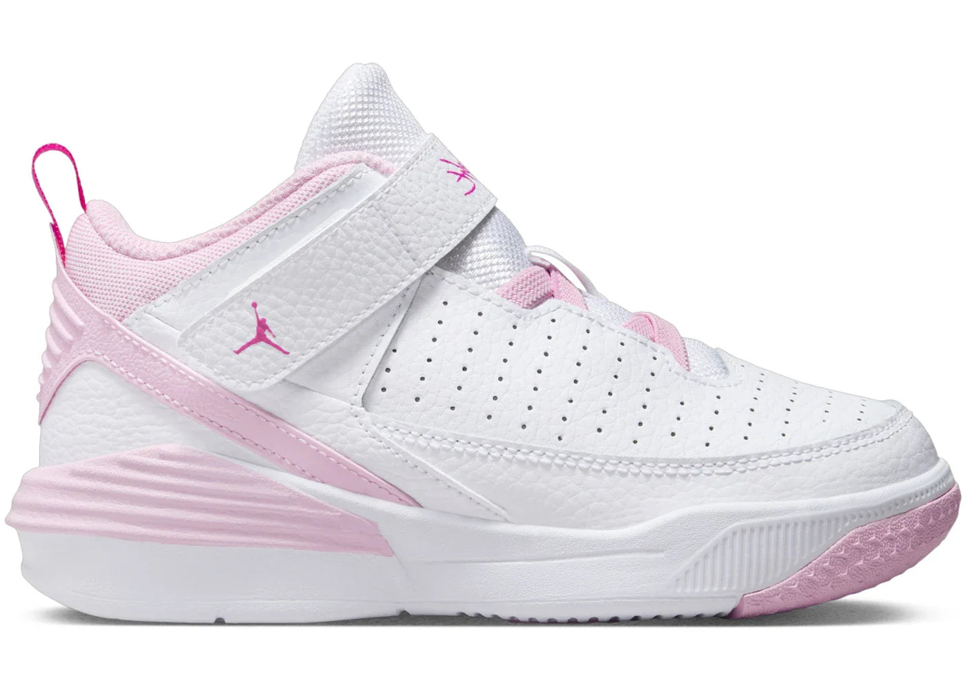 Jordan Max Aura 5 Weiß Fierce Pink Medium Soft Pink (PS)