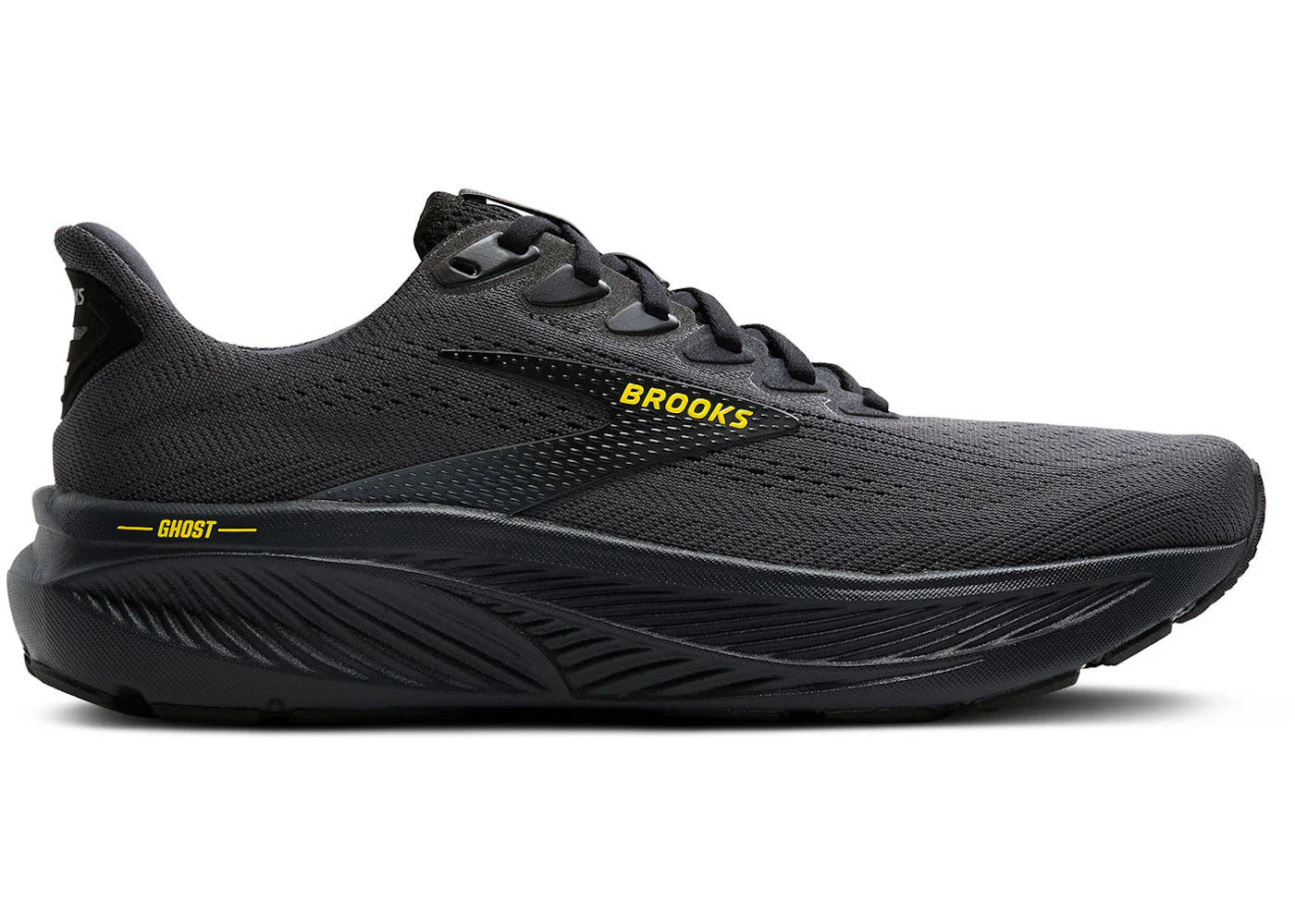 Brooks Ghost 17 Ebony Schwarz Gelb