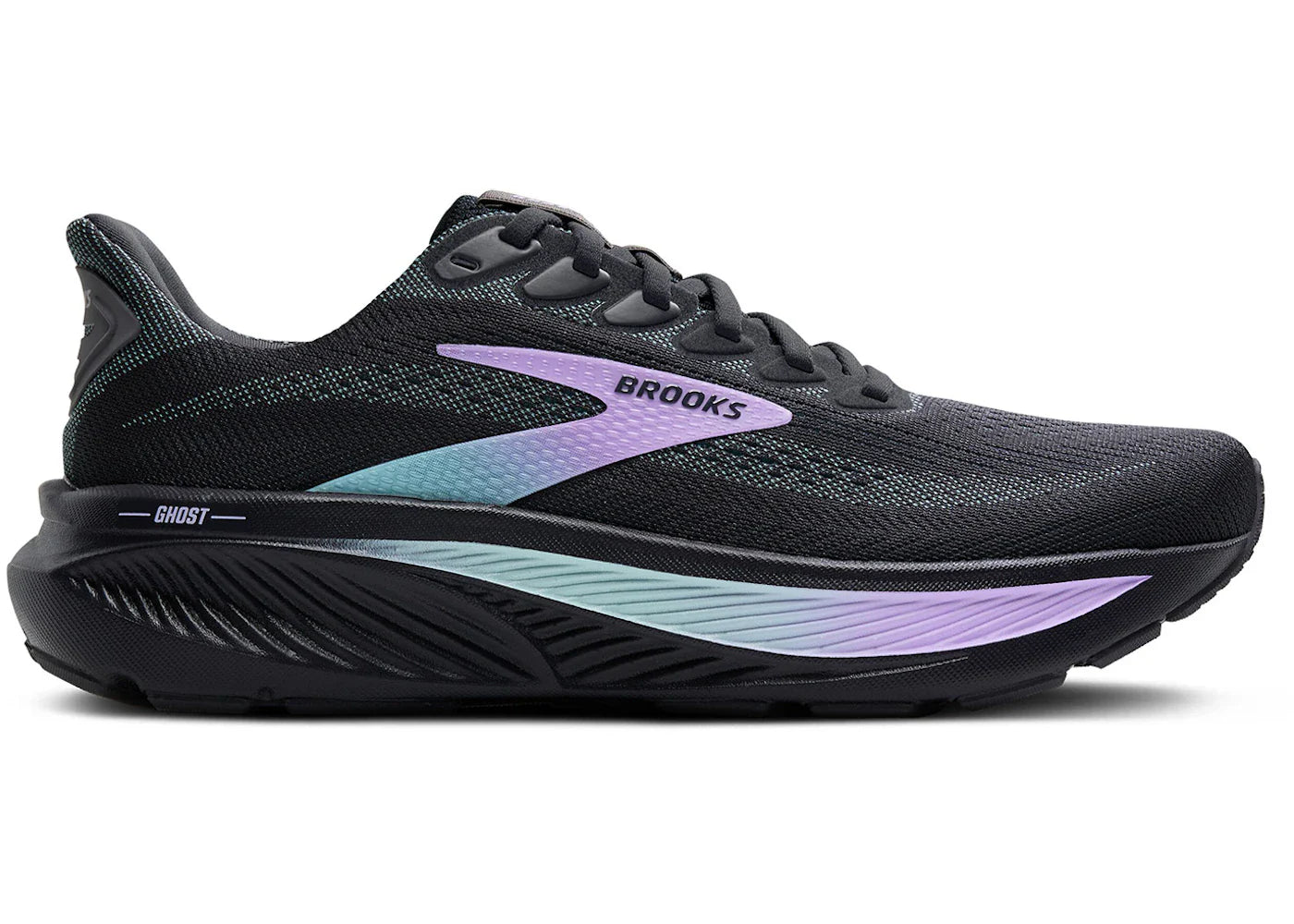 Brooks Ghost 17 Grau Clearwater Lila (Damen)