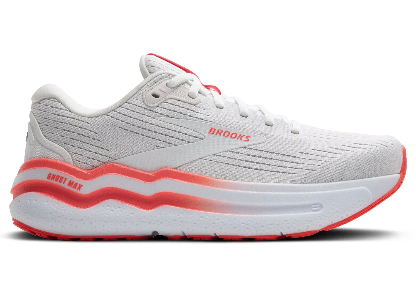 Brooks Ghost Max 2 White Hot Coral (Damen)