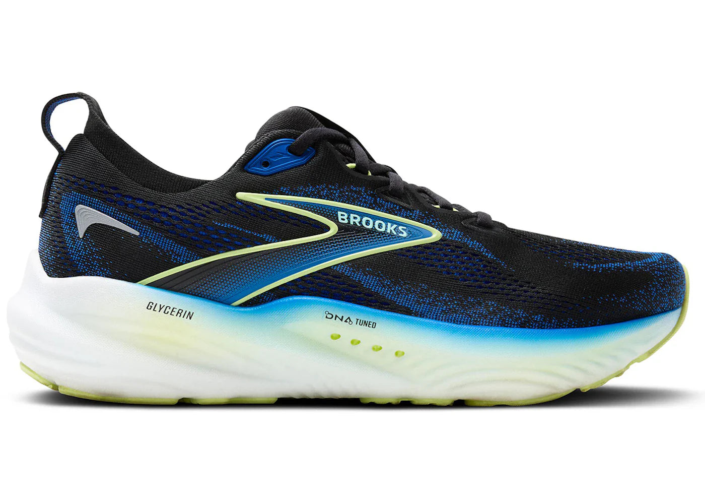 Brooks Glycerin 22 Schwarz Kobalt Neo Gelb