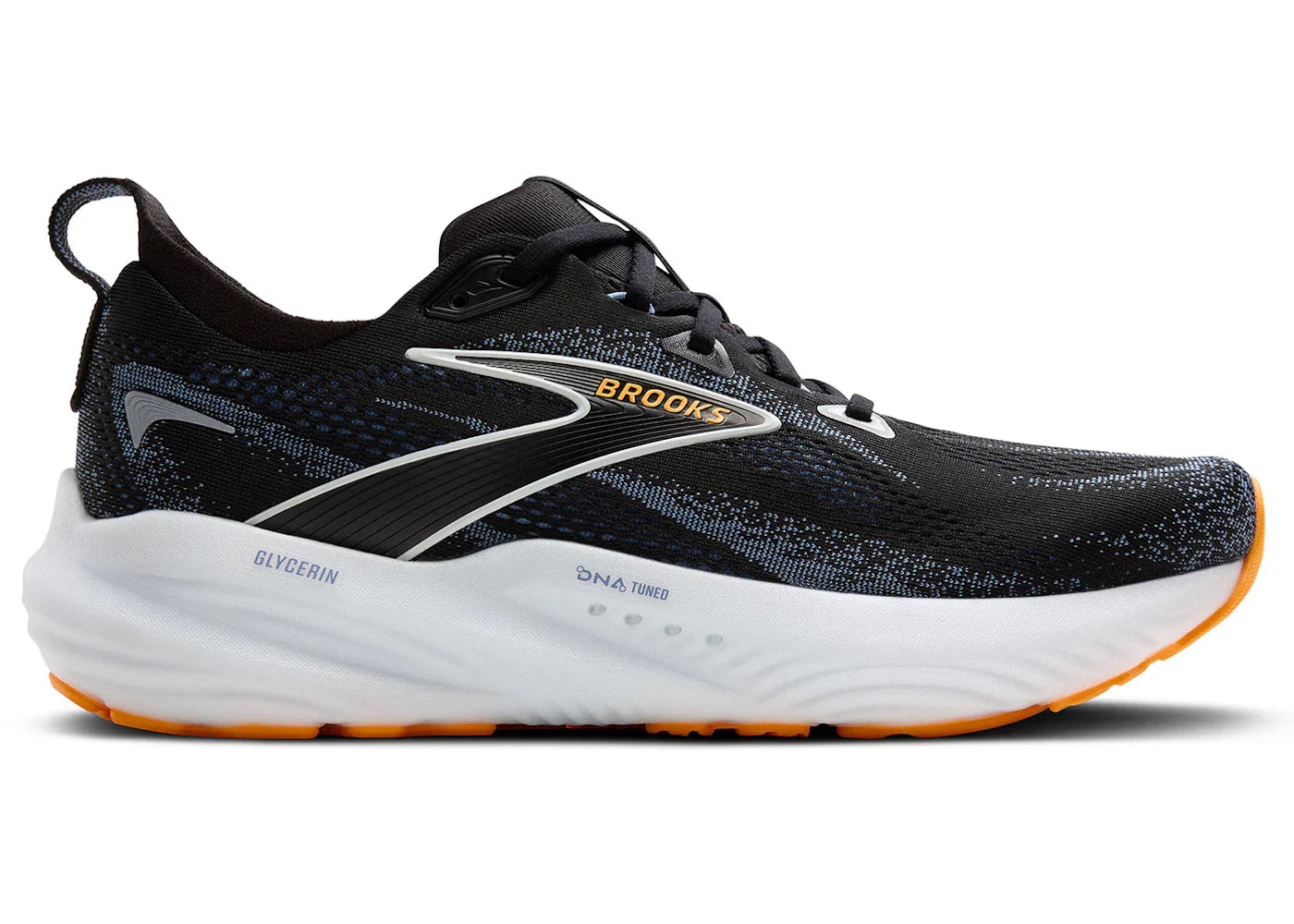 Brooks Glycerin 22 Black Country Blue Orange Pop