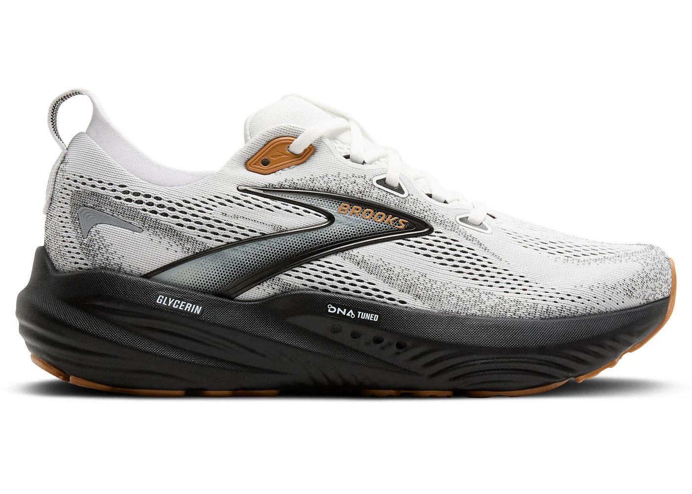 Brooks Glycerin 22 Weiß Grau Schwarz Gummi