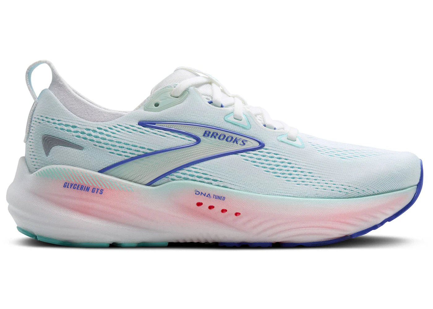 Brooks Glycerin GTS 22 White Limpet Shell Amparo Blue (Damen)