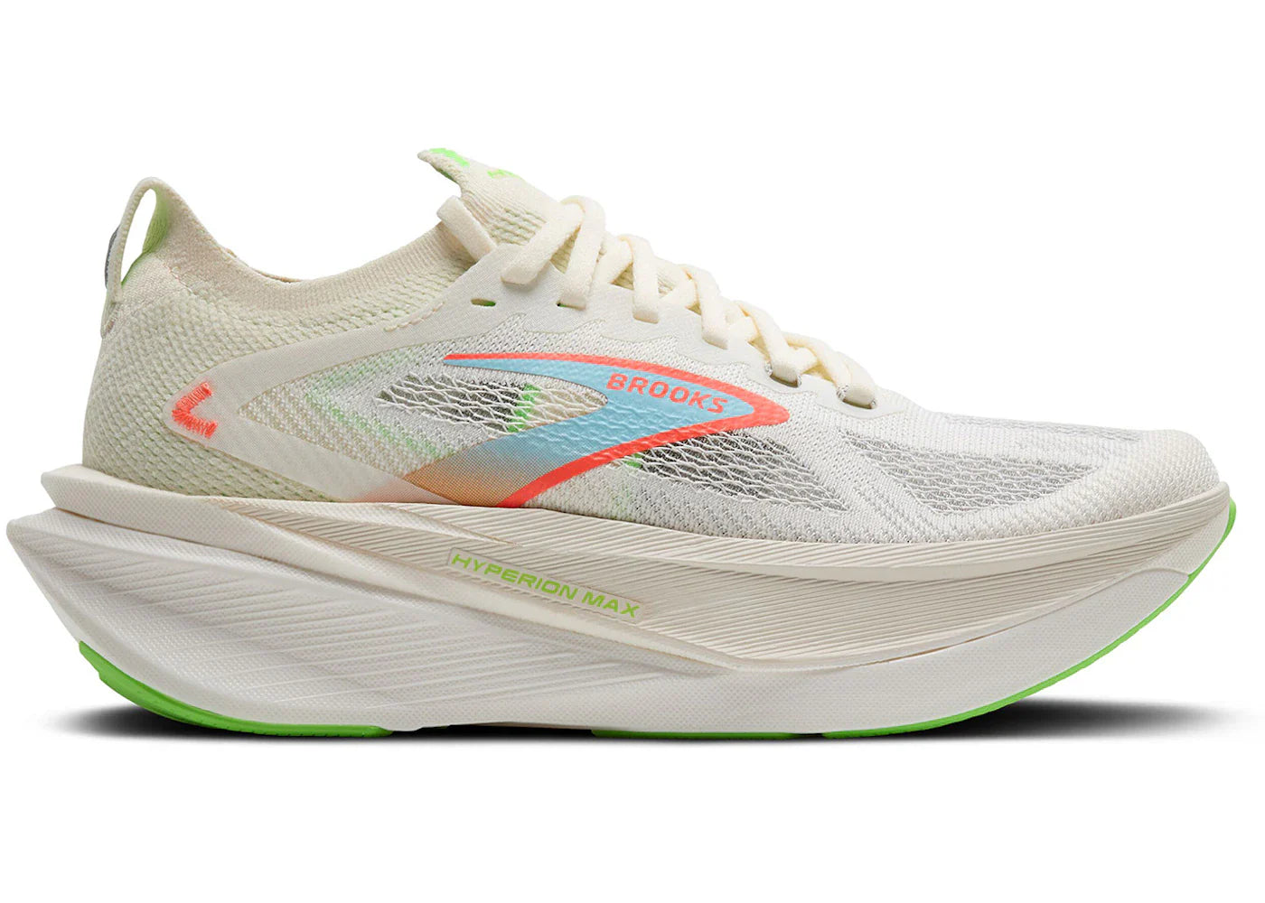 Brooks Hyperion Max 3 Coconut Green Gecko Pink Clay