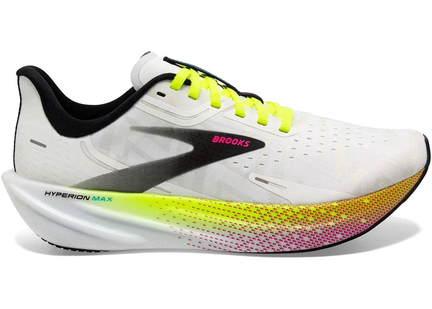 Brooks Hyperion Max Weiß Schwarz Nightlife