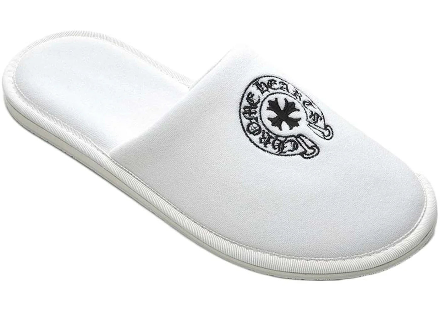 Chrome Hearts Hotelpantoffeln Weiß