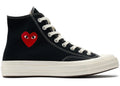 Converse Chuck Taylor All Star 70 Hi Comme des Garçons PLAY Single Heart Schwarz