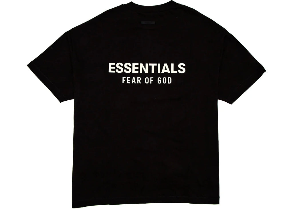 Fear of God Essentials Jersey-T-Shirt mit Rundhalsausschnitt, Schwarz