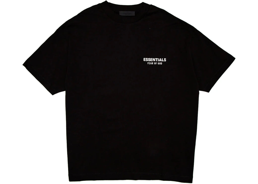 Fear of God Essentials Jersey-T-Shirt mit Rundhalsausschnitt, Schwarz