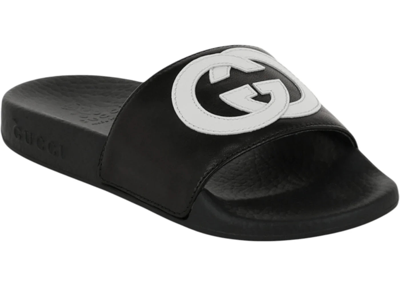 Gucci Slide Interlocking G Schwarz Weiß (Kinder)
