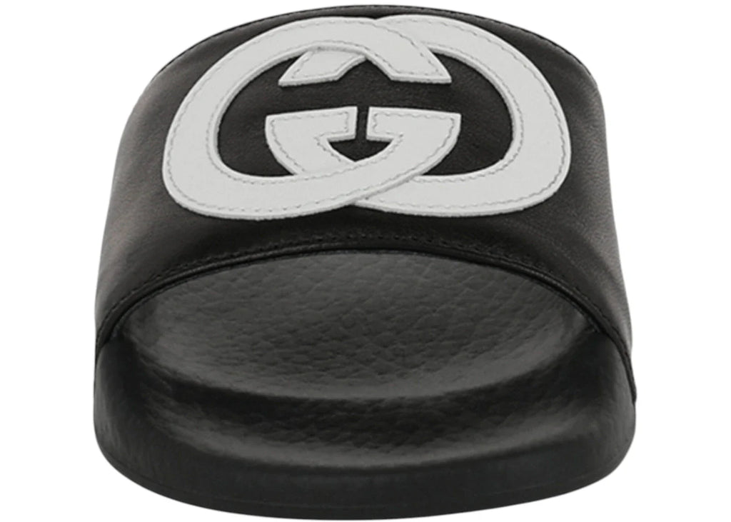 Gucci Slide Interlocking G Schwarz Weiß (Kinder)