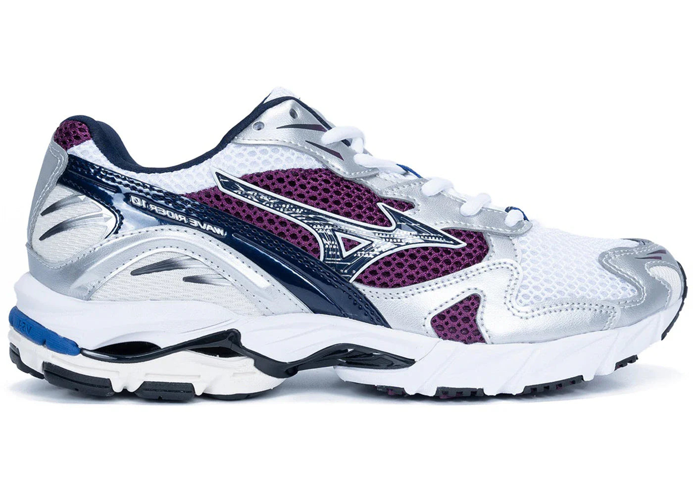 Mizuno Wave Rider 10 Weiß Dunkelviolett
