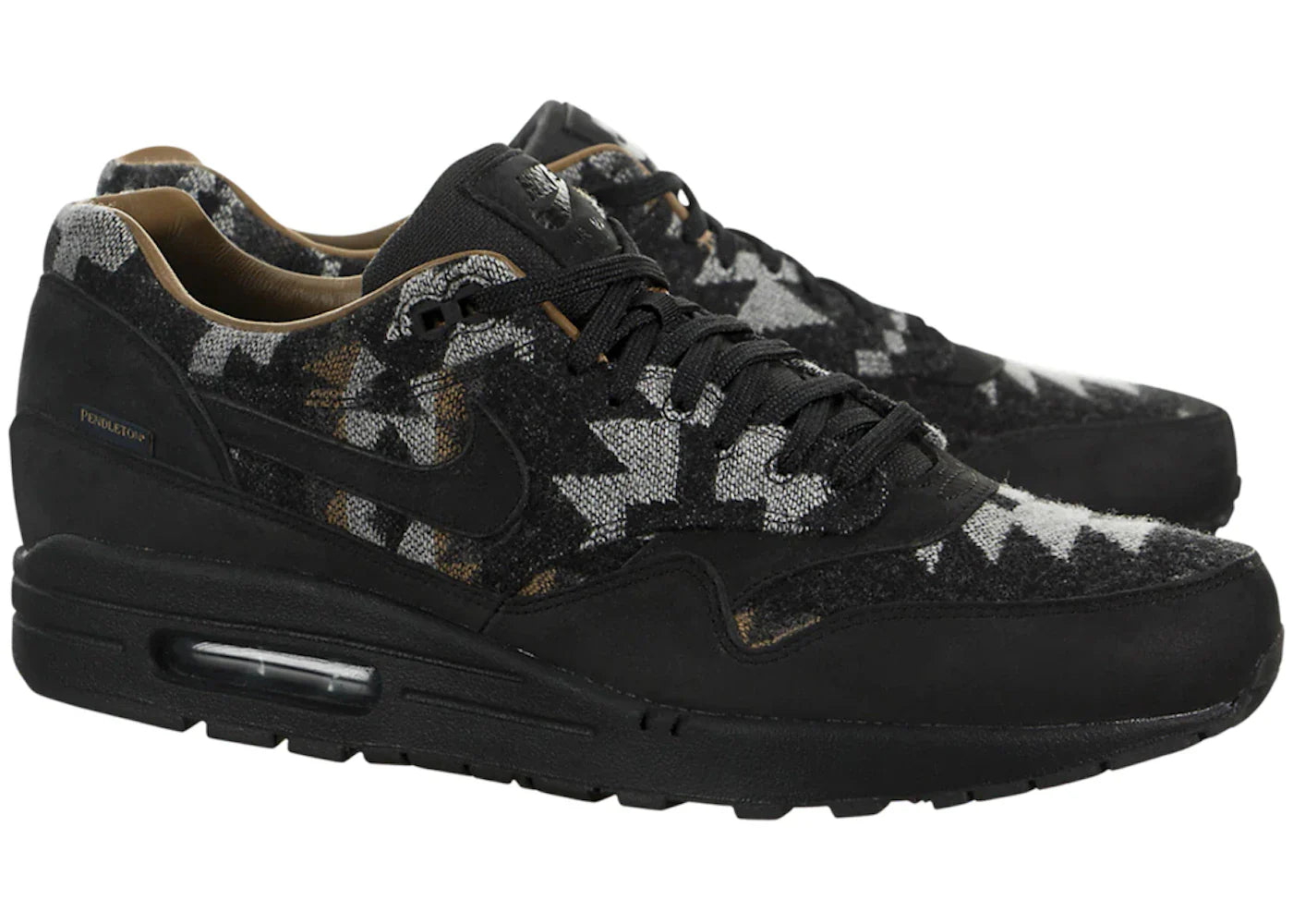 Nike Air Max 1 QS Pendleton Schwarz Grau