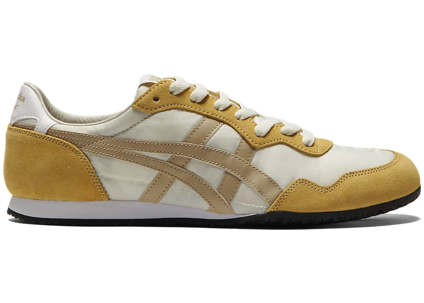 Onitsuka Tiger Serrano Crepe aus cremefarbenem Holz