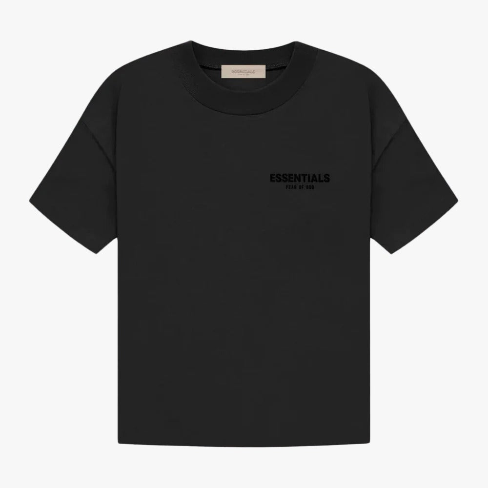 Fear of God Essentials Jersey-T-Shirt mit Rundhalsausschnitt, Schwarz