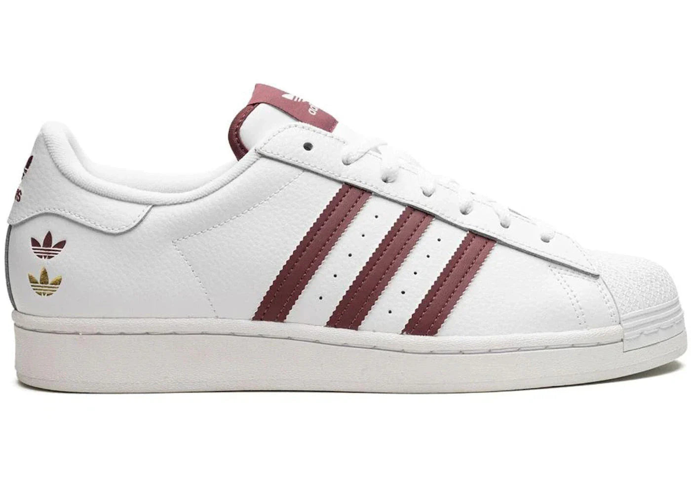 adidas Superstar Weiß Quiet Crimson