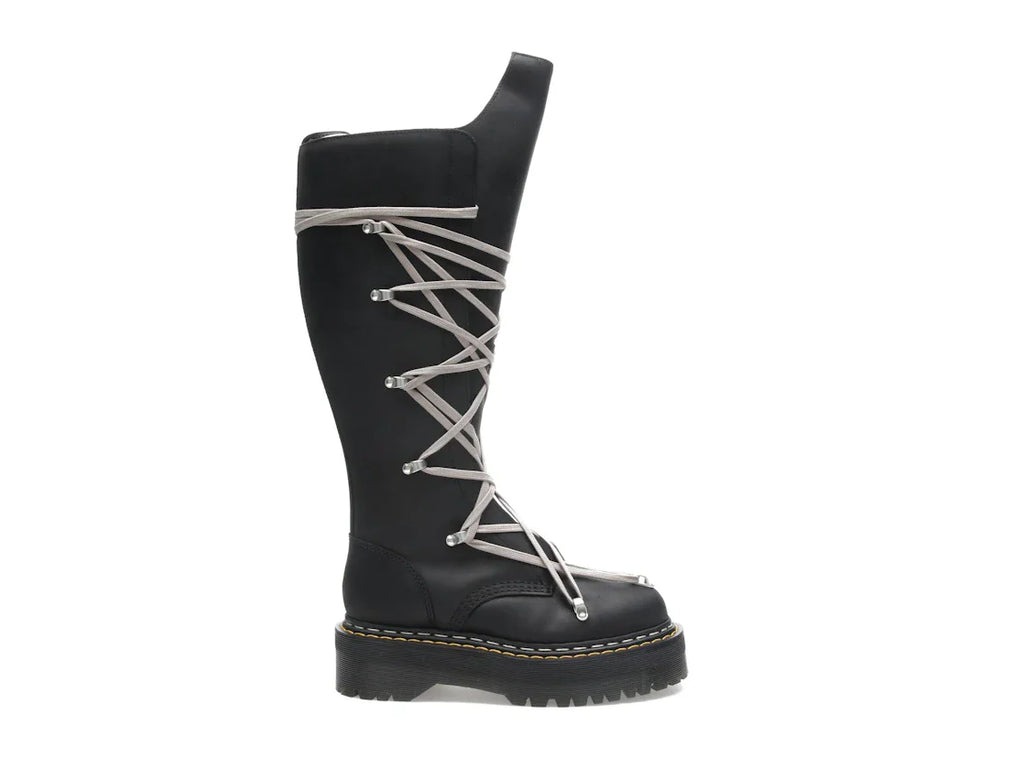 Dr. Martens 1460 DRKSHDW Quad Sole Pentalace Boot Rick Owens Schwarz
