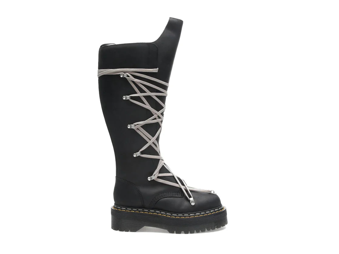Dr. Martens 1460 DRKSHDW Quad Sole Pentalace Boot Rick Owens Schwarz