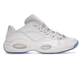 Reebok Question Low Weiß Klare blaue Sohle