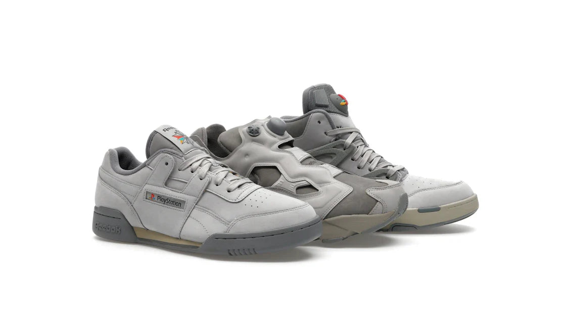 Reebok Workout Plus, Reebok Pump Omni Zone II & Reebok Instapump Fury 94 PlayStation 30th Anniversary Stapelbox