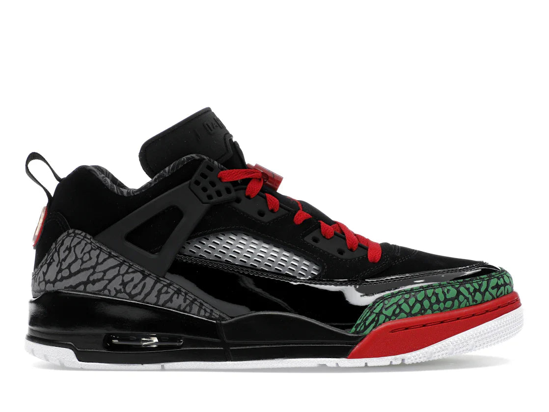 Jordan Spizike Low Schwarz Klassisch Grün Weiß Varsity Rot