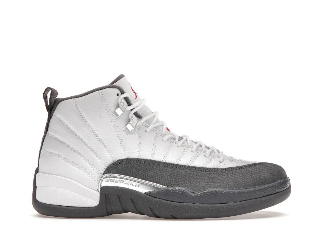 Jordan 12 Retro Weiß Dunkelgrau