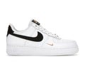 Nike Air Force 1 Low '07 Essential Weiß Schwarz Gold Mini Swoosh (Damen)