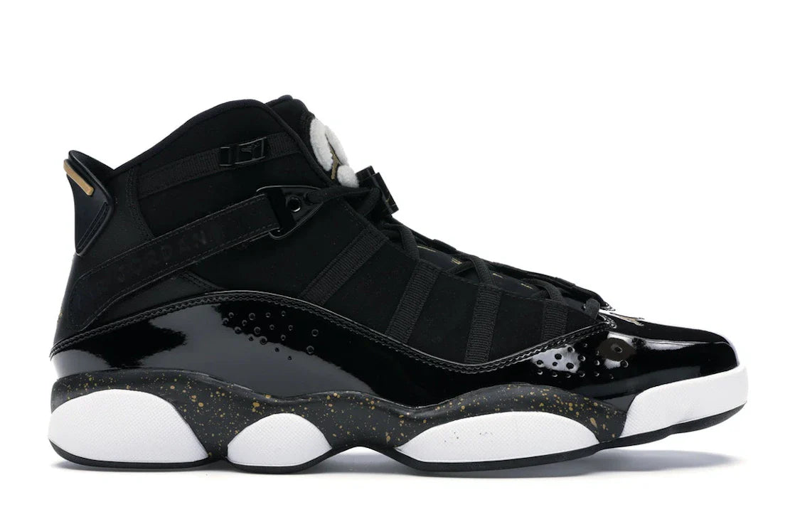Jordan 6 Rings Schwarz Metallic Gold Weiß