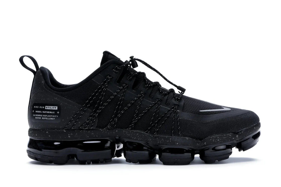 Nike Air VaporMax Run Utility Schwarz Reflektierendes Silber