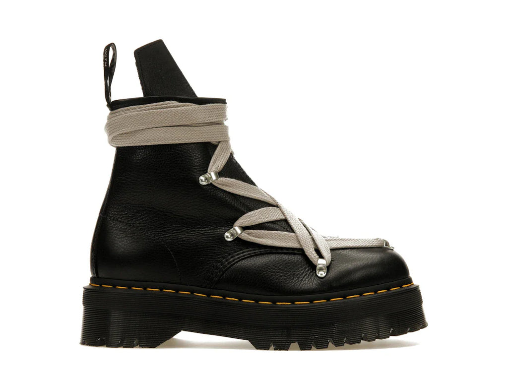 Dr. Martens 1460 Quad Ledersohle Pentagramm-Schnürstiefel Rick Owens Schwarz
