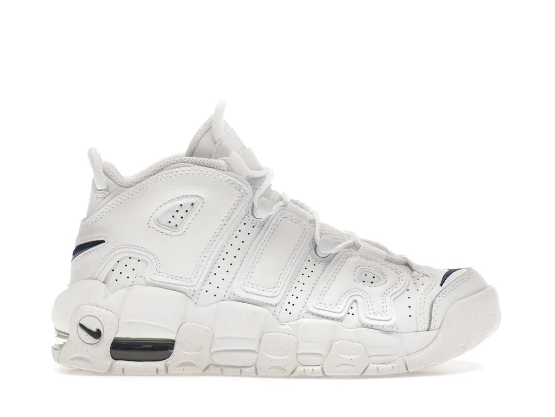 Nike Air More Uptempo Weiß Mitternachtsblau (GS)