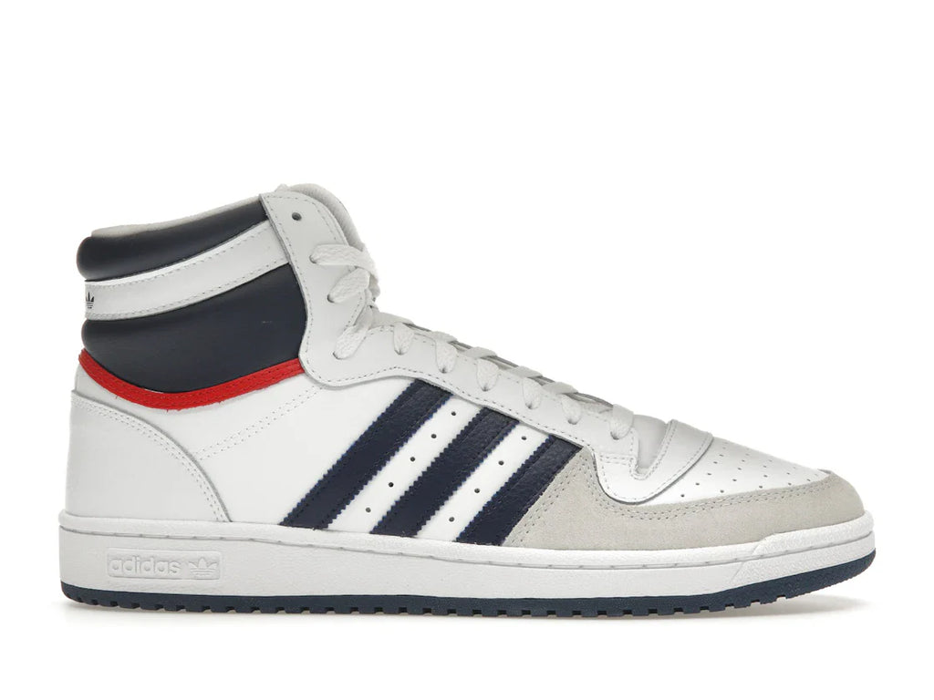 adidas Top Ten Hi Weiß Marineblau Rot