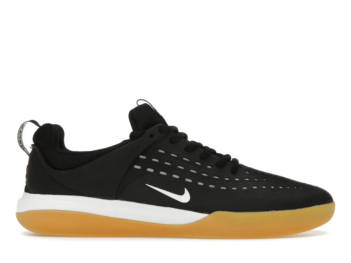 Nike SB Zoom Nyjah 3 Schwarz Weiß Gummi