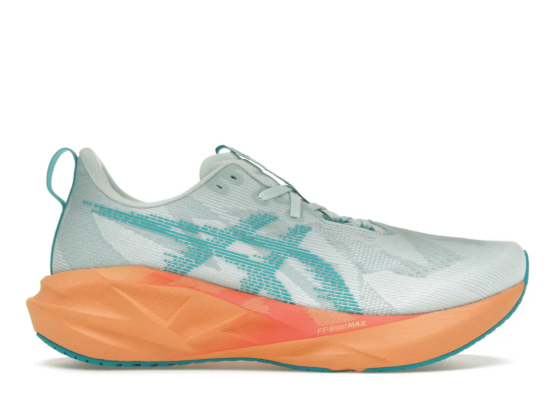 ASICS Novablast 5 Beruhigende Meereswellen-Türkis-Orange