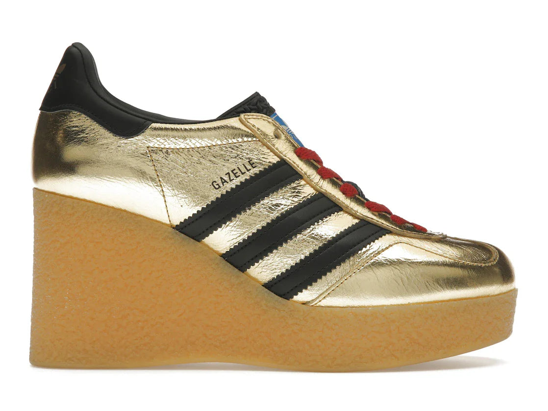 adidas x Gucci Gazelle Wedge Gold Metallic Black (Damen)