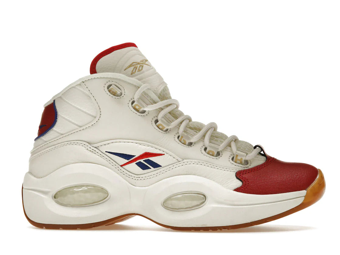 Reebok Question Mid Weiß Rot Blau