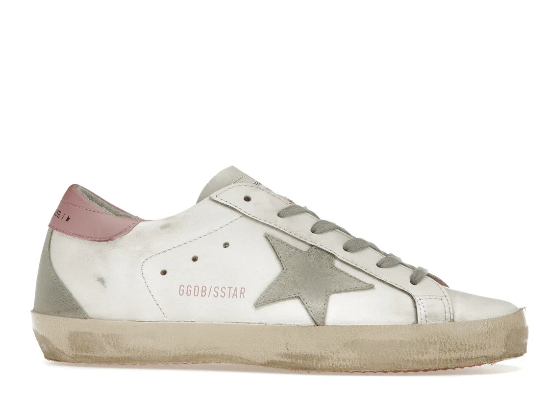 Golden Goose Super-Star Weiß Hellrosa (Damen)