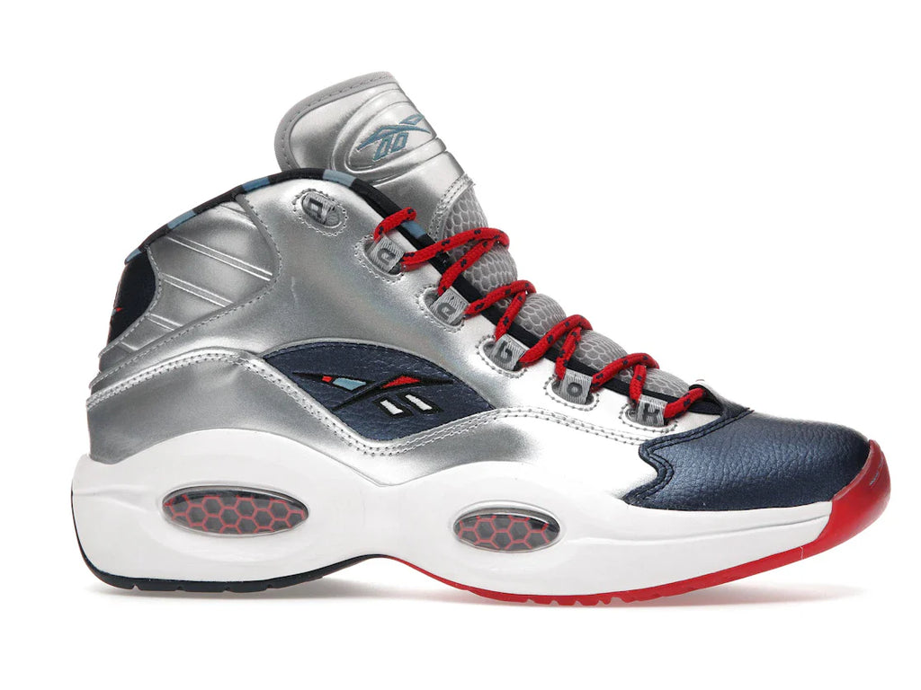 Reebok Question Mid Iverson x Harden Silber