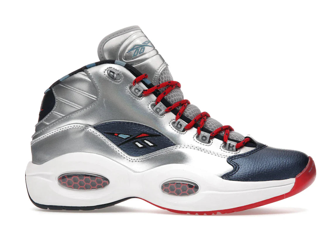 Reebok Question Mid Iverson x Harden Silber