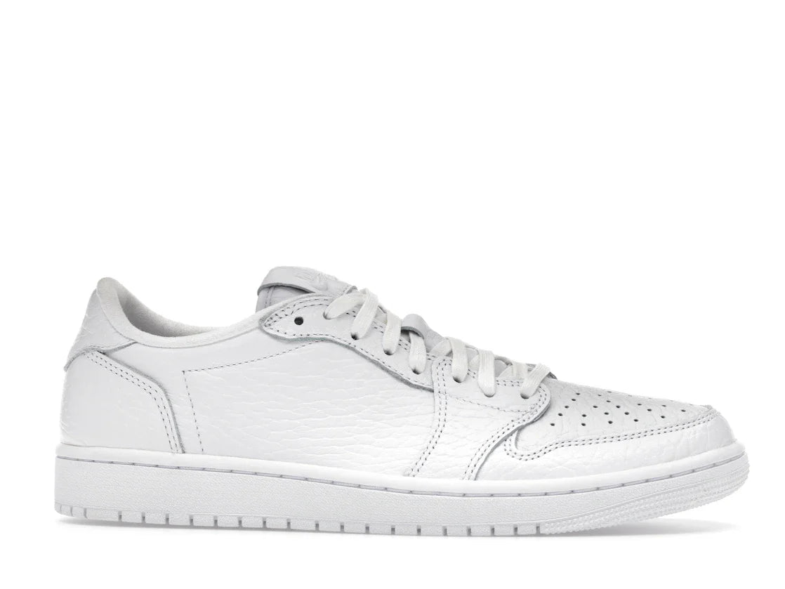 Jordan 1 Retro Low Swooshless Triple White (2025)