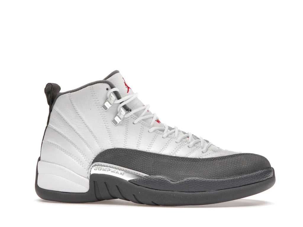 Jordan 12 Retro Weiß Dunkelgrau