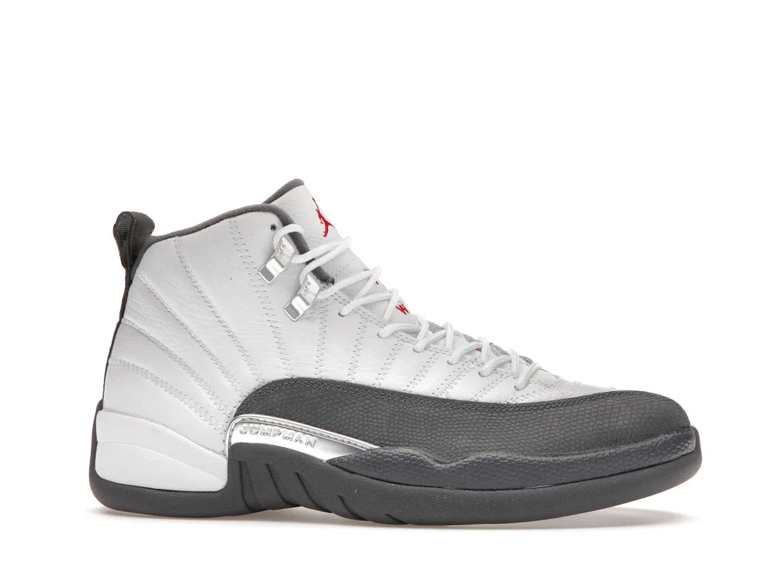 Jordan 12 Retro Weiß Dunkelgrau