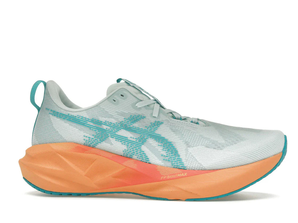 ASICS Novablast 5 Beruhigende Meereswellen-Türkis-Orange