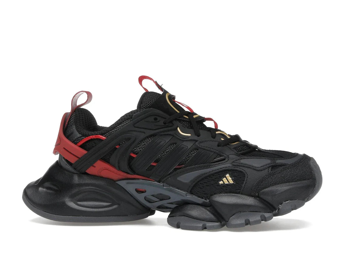 adidas XLG Runner Deluxe Schwarz Gold Metallic Rot