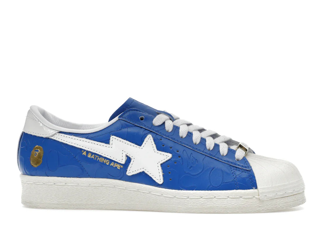 adidas Superstar Vintage Bape Blau Weiß