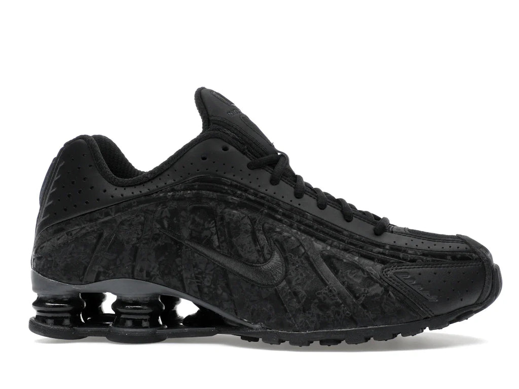 Nike Shox R4 Schwarz mit Blumenmuster (Damen)