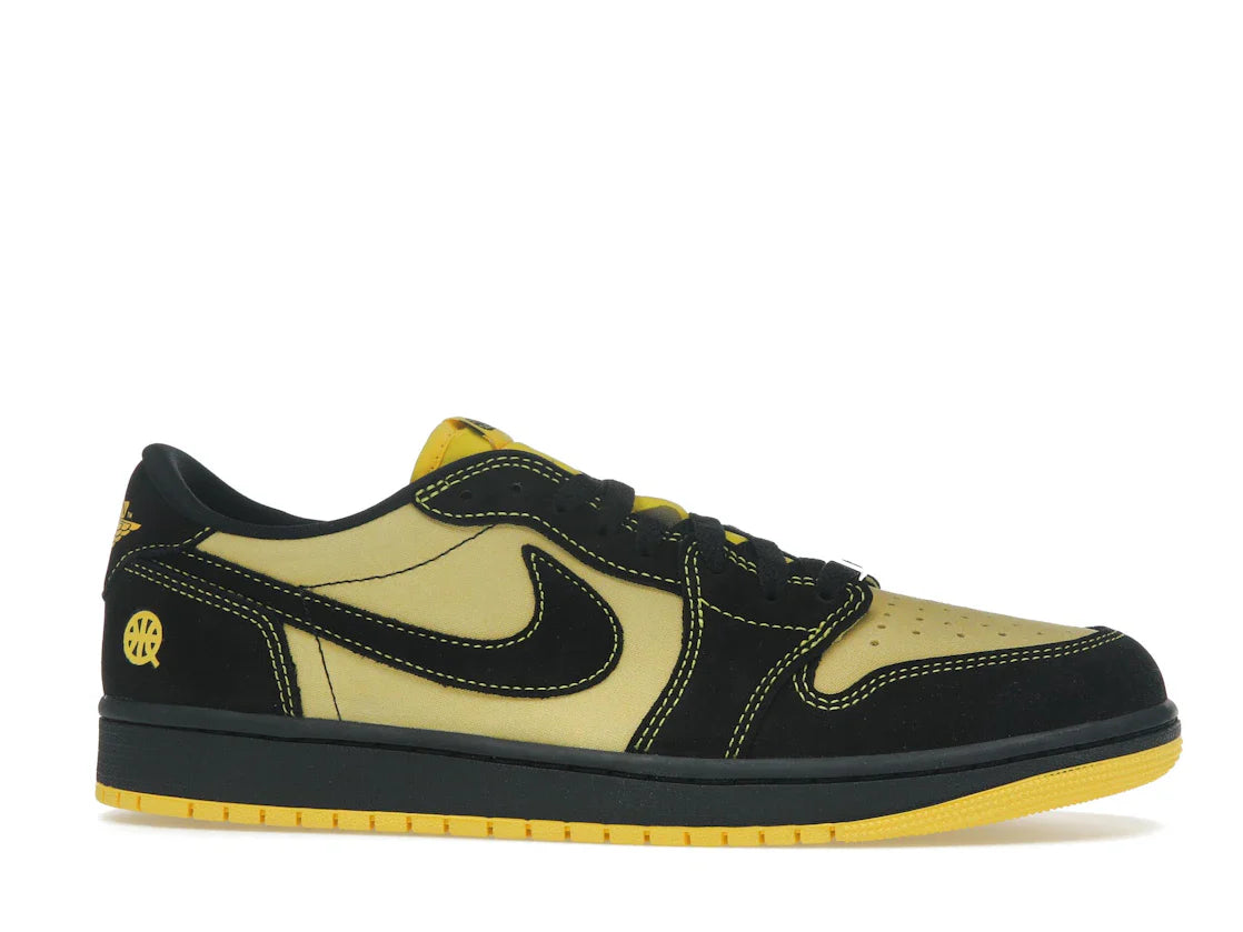 Jordan 1 Retro Low OG Quai 54 Schwarz Tour Gelb Rot